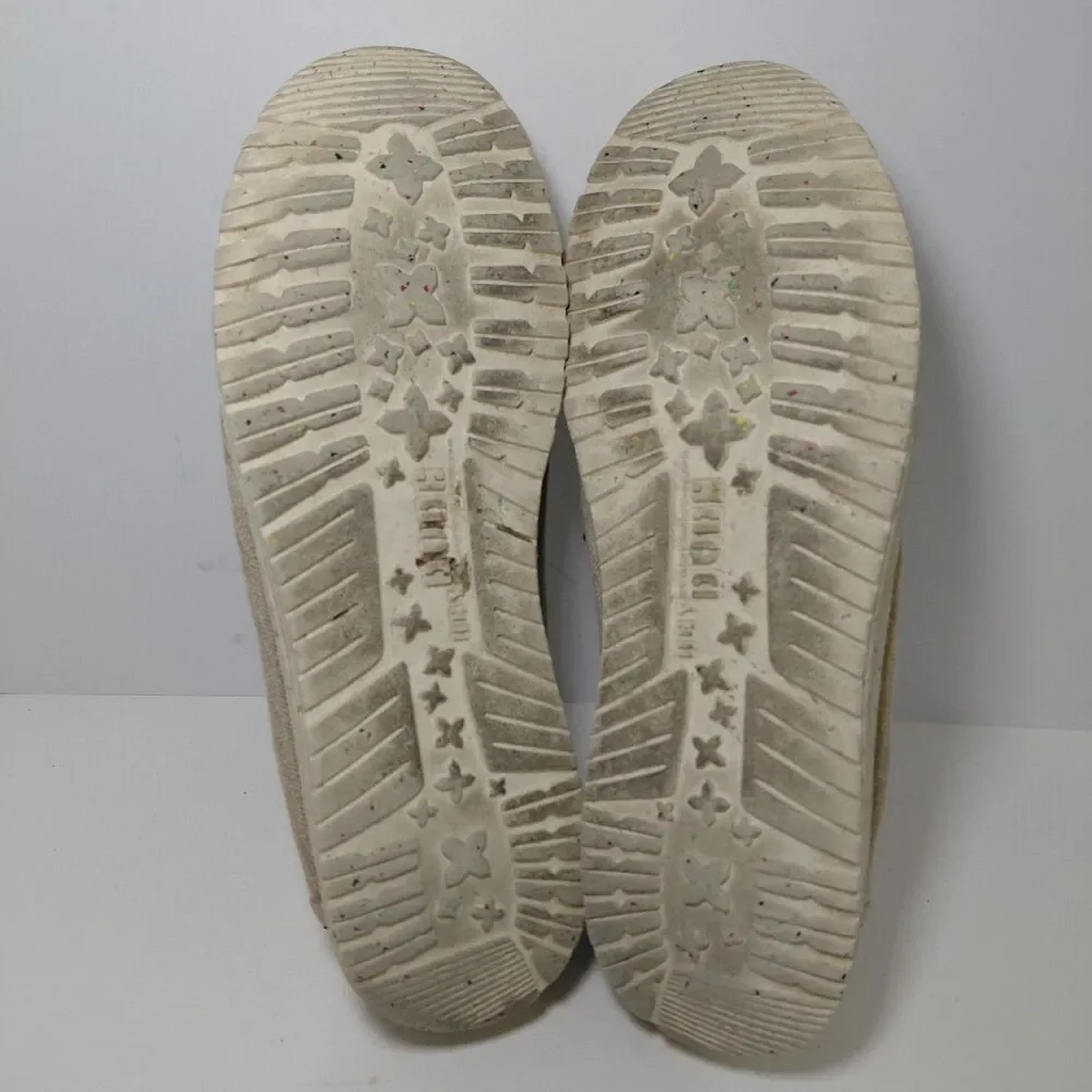 Hey Dude Wally Eco Sox Linen Beige Shoes Men's Size 10 Slip On Casual